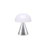 Lexon MINA L AUDIO prijenosna lampa s bluetooth zvučnikom SREBRNA