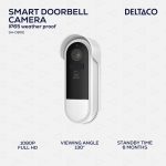 DELTACO SMART HOME WiFi Zvono za vrata s kamerom