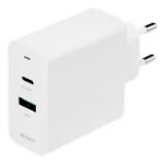 DELTACO Kućni Punjač USB 1X USB-C PD 18W,1X USB-A 18W,36W BIJELI