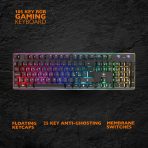DELTACO GAMING Tipkovnica DK220 Membrane RGB, 25-Anti-ghosting Tipke., CRNA - Slika 4