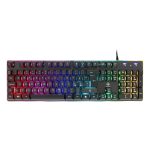 DELTACO GAMING Tipkovnica DK220 Membrane RGB, 25-Anti-ghosting Tipke., CRNA