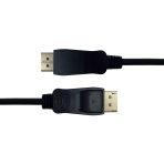 DELTACO DisplayPort kabel, 4K UHD, 21,6 Gb/s, 2m,CRNI - Slika 2