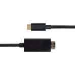 DELTACO Kabel USB-C - HDMI 4K UHD, pozlaćen, 1m,CRNI - Slika 2