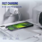 ALLITY zidni punjač GaN PD QC ATC-01-65WACC 2x USB-C 1x USB-A 65W bijeli - Slika 6