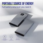 ALLITY prijenosna baterija APB-100 PD QC 22.5W 10000 mAh siva - Slika 6