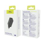 ALLITY zidni punjač GaN PD QC ATC-01-65WACC 2x USB-C 1x USB-A 65W crni - Slika 5