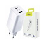 ALLITY zidni punjač GaN PD QC ATC-01-65WACC 2x USB-C 1x USB-A 65W bijeli