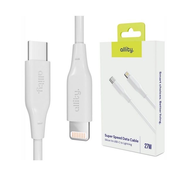 ALLITY kabel AUC-02 USB-C - Lightning 1,0 m 27W BIJELI