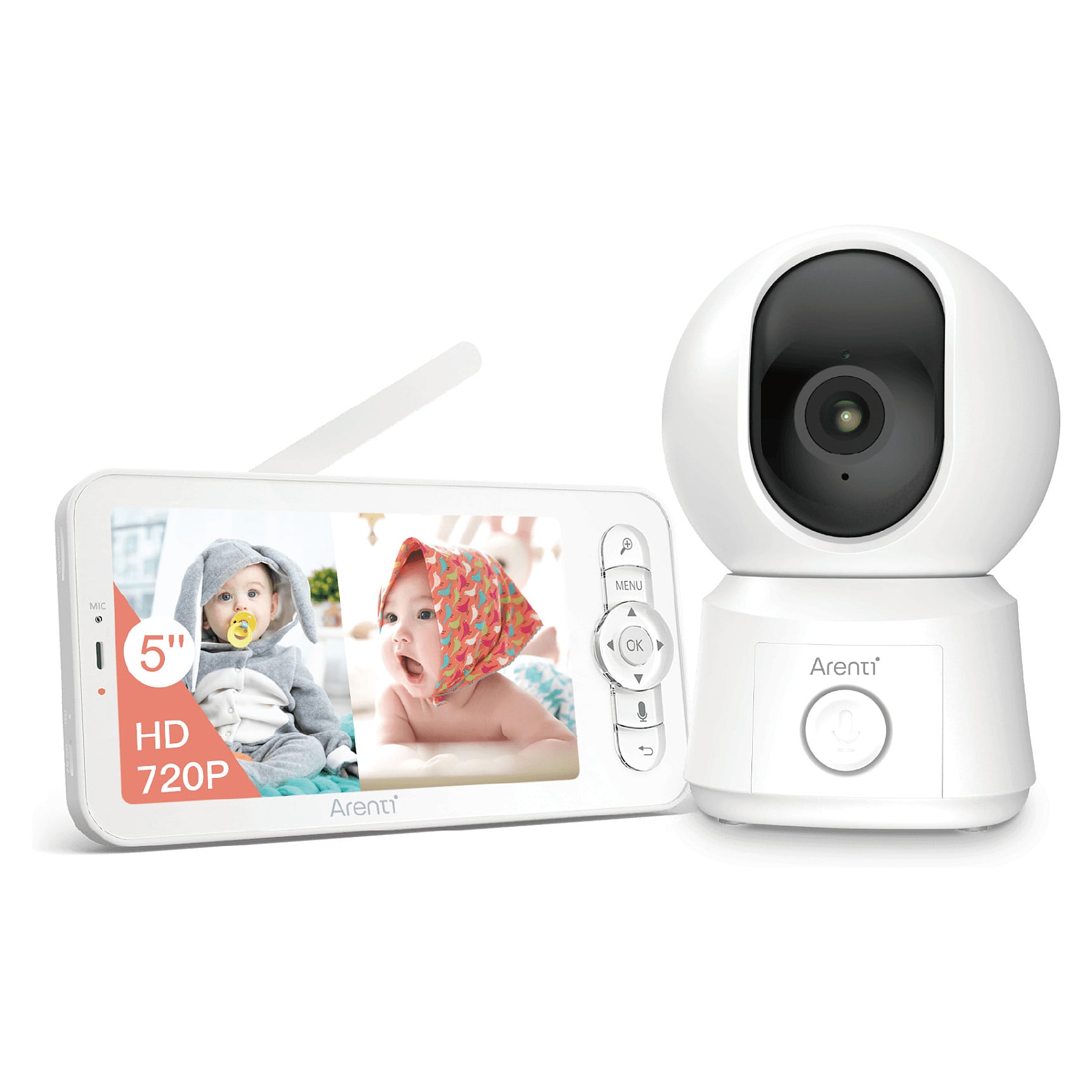 Arenti AInanny B2 Kit 2MP/1080p Wi-Fi baby monitor s LCD zaslonom Arenti AInanny B2 Kit 2MP/1080p Wi-Fi baby monitor s LCD zaslonom